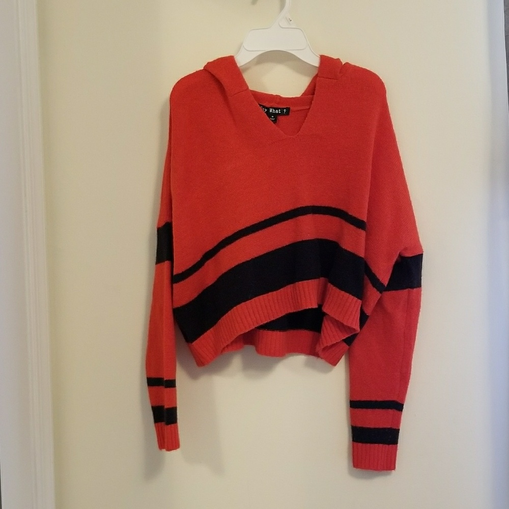 Black and White Cropped Hoodie